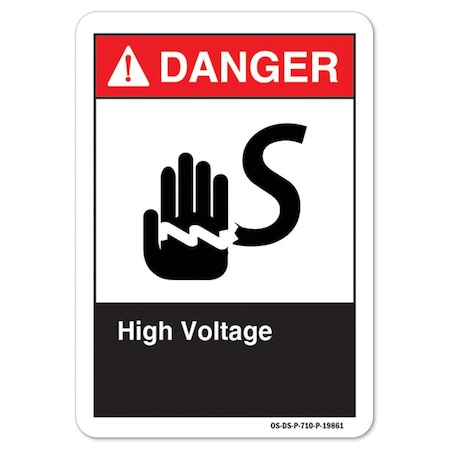 ANSI Danger, 7 Height, 10 Width, Aluminum